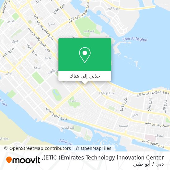خريطة ETiC (Emirates Technology innovation Center)