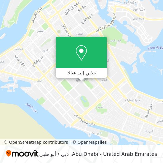 خريطة Abu Dhabi - United Arab Emirates