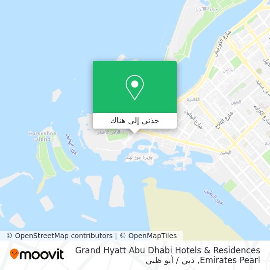خريطة Grand Hyatt Abu Dhabi Hotels & Residences Emirates Pearl