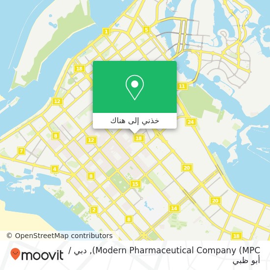 خريطة Modern Pharmaceutical Company (MPC)