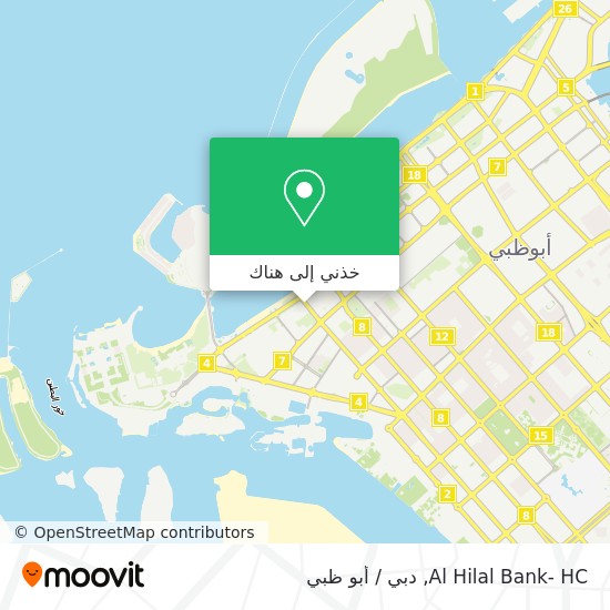 خريطة Al Hilal Bank- HC