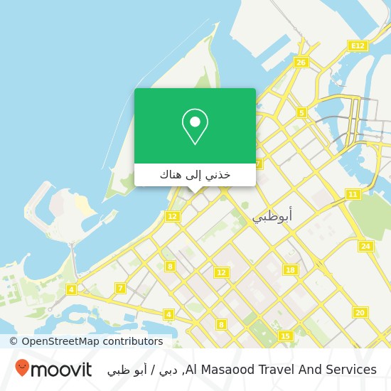 خريطة Al Masaood Travel And Services
