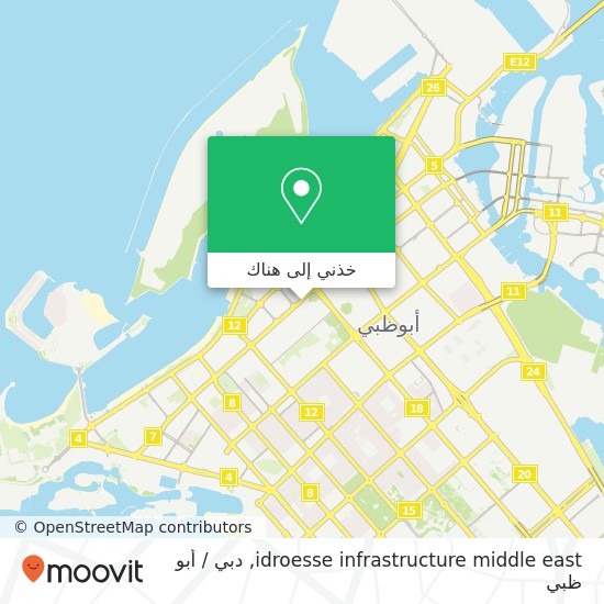 خريطة idroesse infrastructure middle east