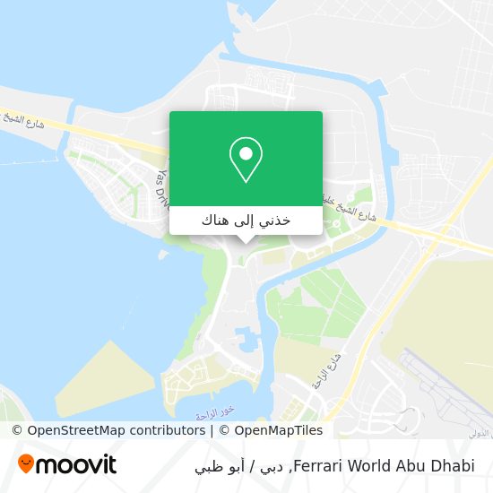 خريطة Ferrari World Abu Dhabi