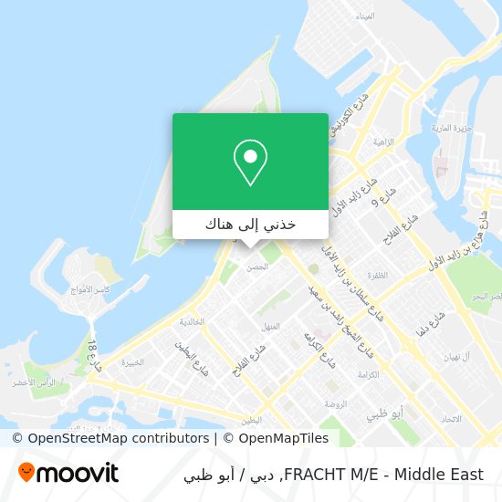 خريطة FRACHT M/E - Middle East