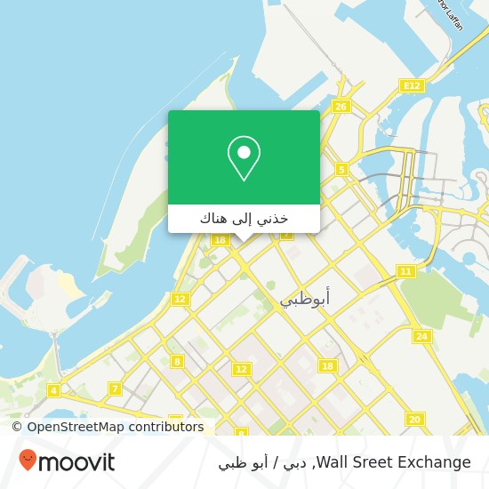 خريطة Wall Sreet Exchange