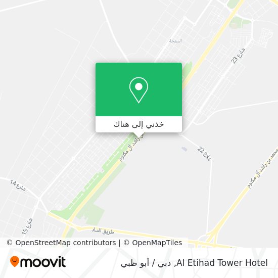 خريطة Al Etihad Tower Hotel