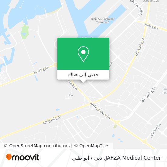 خريطة JAFZA Medical Center