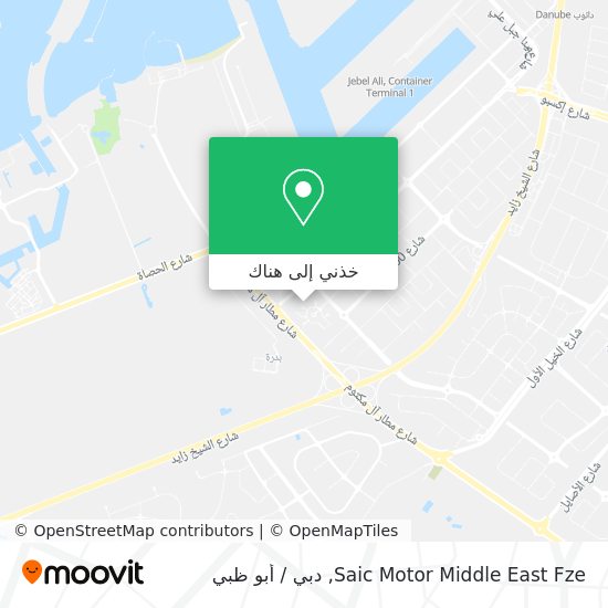 خريطة Saic Motor Middle East Fze