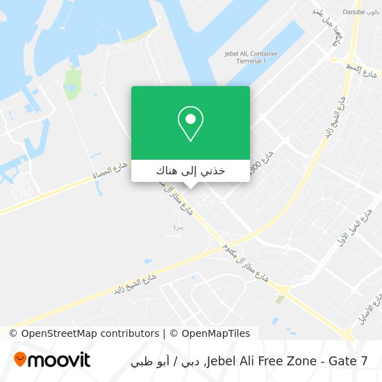 خريطة Jebel Ali Free Zone - Gate 7