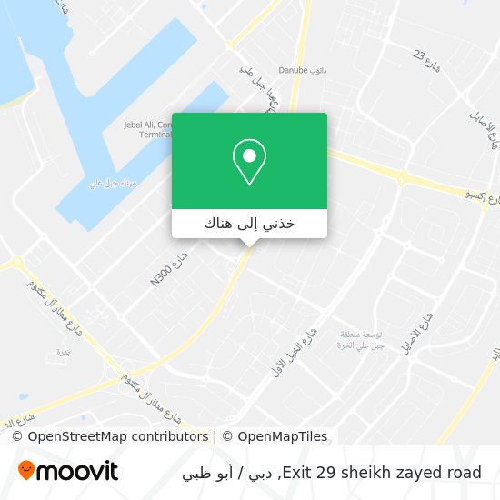 خريطة Exit 29 sheikh zayed road