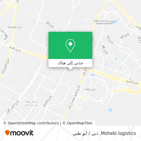 خريطة Mohebi logistics