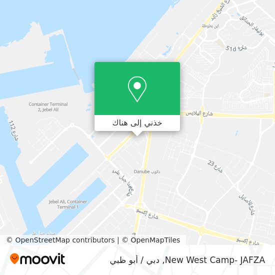 خريطة New West Camp- JAFZA