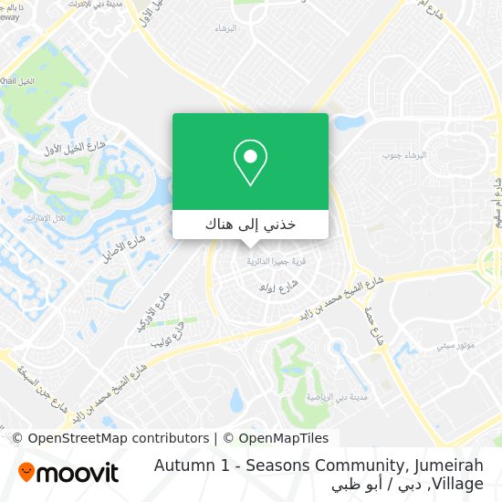 خريطة Autumn 1 - Seasons Community, Jumeirah Village