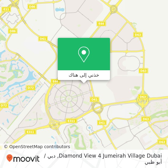 خريطة Diamond View 4 Jumeirah Village Dubai