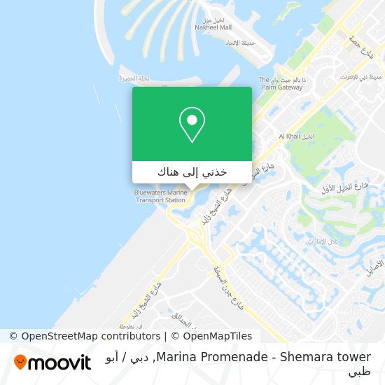 خريطة Marina Promenade - Shemara tower