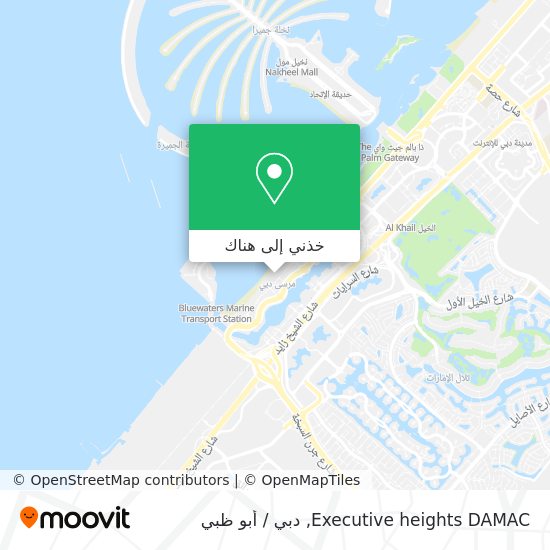 خريطة Executive heights DAMAC