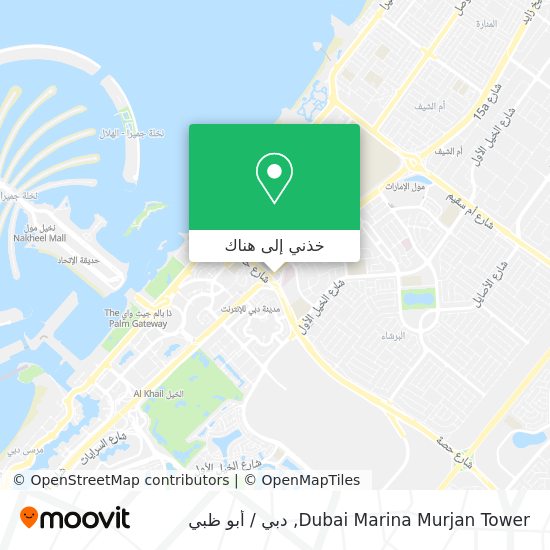 خريطة Dubai Marina Murjan Tower