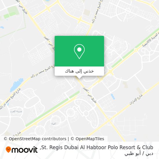 خريطة St. Regis Dubai Al Habtoor Polo Resort & Club