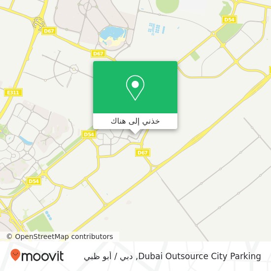 خريطة Dubai Outsource City Parking