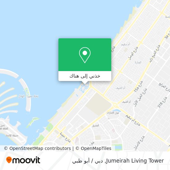 خريطة Jumeirah Living Tower