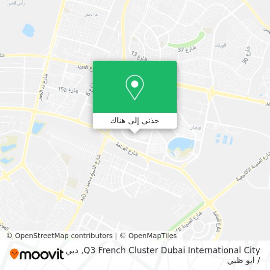 خريطة Q3 French Cluster Dubai International City