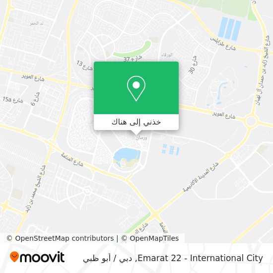 خريطة Emarat 22 - International City