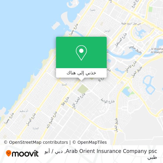 خريطة Arab Orient Insurance Company psc
