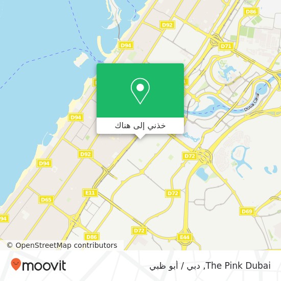 خريطة The Pink Dubai