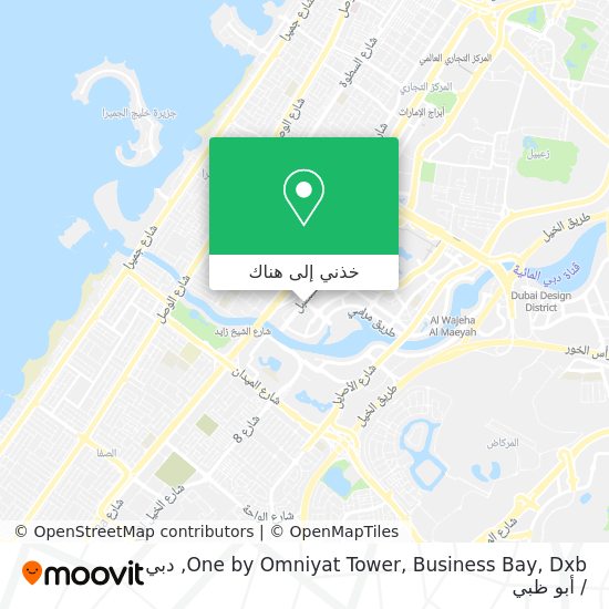 خريطة One by Omniyat Tower, Business Bay, Dxb