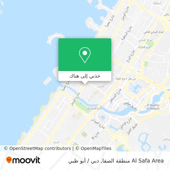 خريطة Al Safa Area منطقة الصفا
