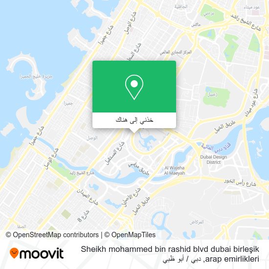 خريطة Sheikh mohammed bin rashid blvd dubai birleşik arap emirlikleri