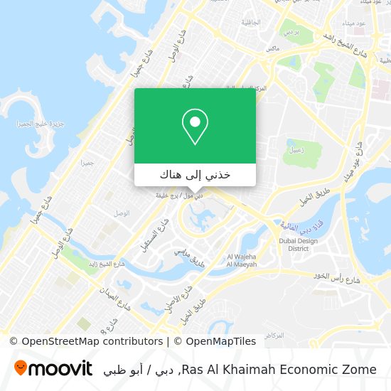 خريطة Ras Al Khaimah Economic Zome