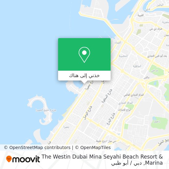 خريطة The Westin Dubai Mina Seyahi Beach Resort & Marina