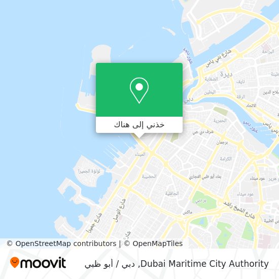 خريطة Dubai Maritime City Authority