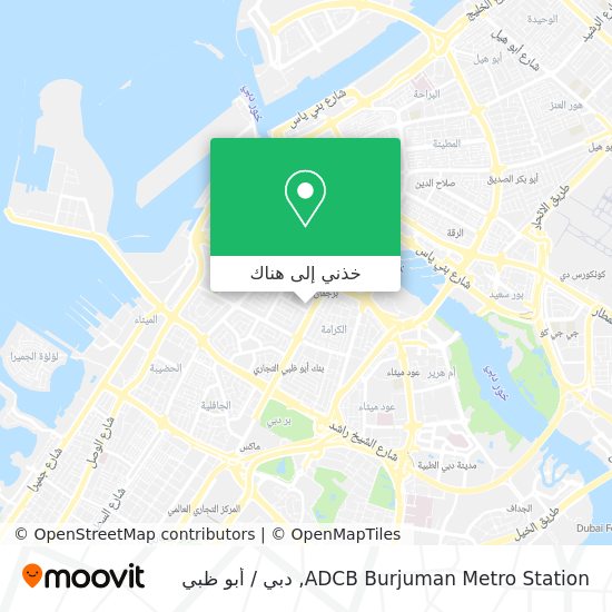 خريطة ADCB Burjuman Metro Station