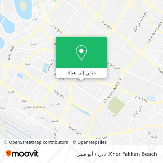 خريطة Khor Fakkan Beach