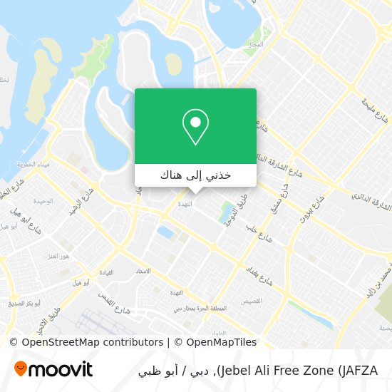 خريطة Jebel Ali Free Zone (JAFZA)