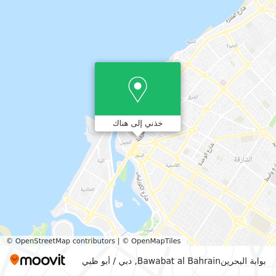 خريطة بوابة البحرينBawabat al Bahrain