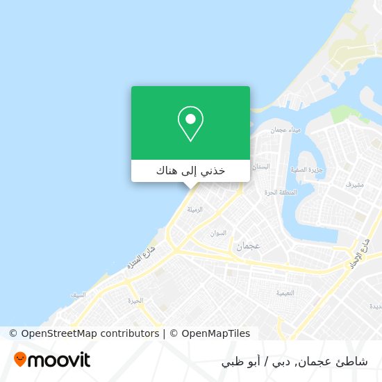 خريطة شاطئ عجمان