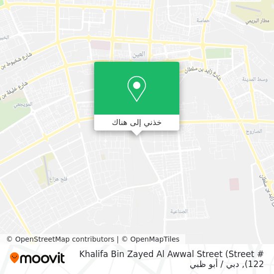 خريطة Khalifa Bin Zayed Al Awwal Street (Street # 122)