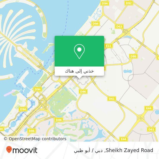 خريطة Sheikh Zayed Road