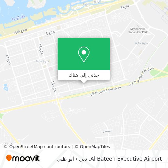خريطة Al Bateen Executive Airport