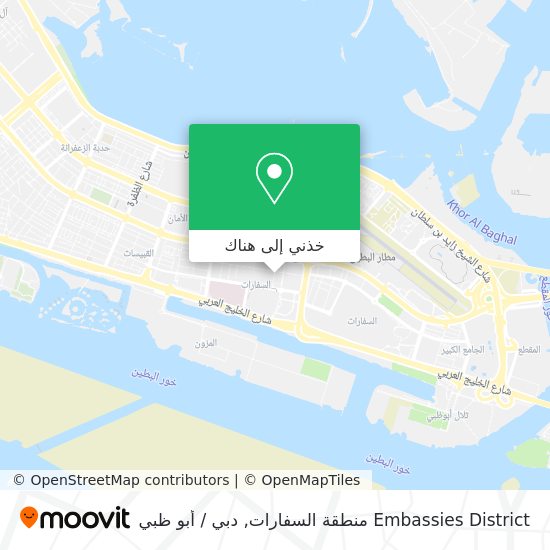 خريطة Embassies District منطقة السفارات