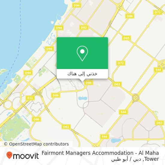 خريطة Fairmont Managers Accommodation - Al Maha Tower