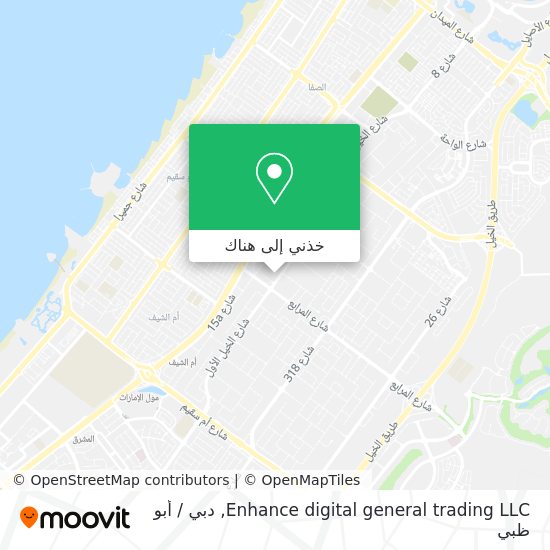 خريطة Enhance digital general trading LLC