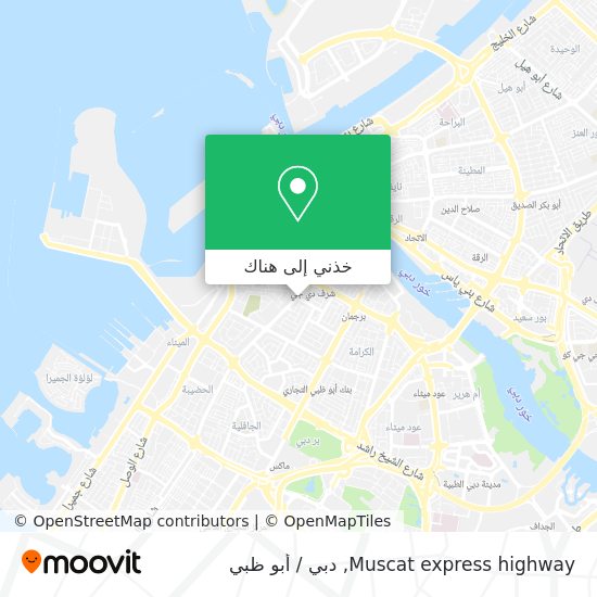 خريطة Muscat express highway