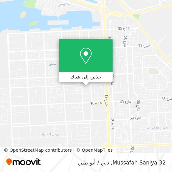 خريطة Mussafah Saniya 32