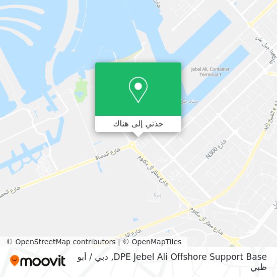 خريطة DPE Jebel Ali Offshore Support Base