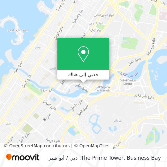 خريطة The Prime Tower, Business Bay